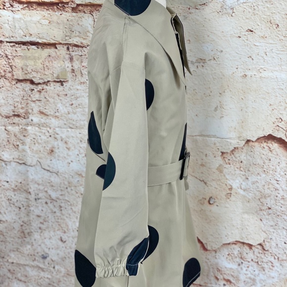 I Spy Polka Dot 2 Piece Belted Trench Coat Dress - Picture 6 of 11